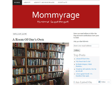 Tablet Screenshot of mommyrage.com